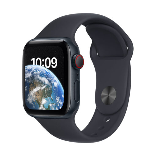 ⁦Apple Watch SE GPS + Cellular 40mm Aluminium Case with Sport Band - Regular - Apple Watch SE GPS + Cellular 40mm Silver Aluminium Case with White Sport Band - Regular⁩ – תמונה ⁦10⁩
