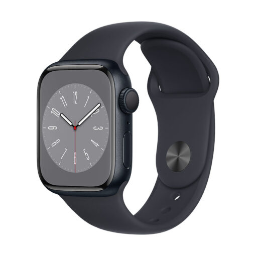 ⁦Apple Watch Series 8 GPS 41mm Aluminium Case with Sport Band - Regular - Apple Watch Series 8 GPS 41mm Starlight Aluminium Case with Starlight Sport Band - Regular⁩ – תמונה ⁦8⁩