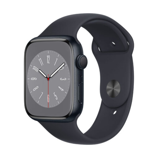⁦Apple Watch Series 8 GPS 45mm Aluminium Case with Sport Band - Regular - Apple Watch Series 8 GPS 45mm Silver Aluminium Case with White Sport Band - Regular⁩ – תמונה ⁦17⁩