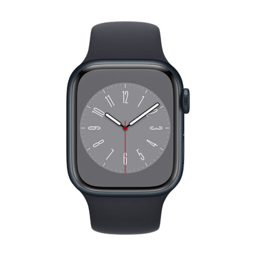 ⁦Apple Watch Series 8 GPS + Cellular 41mm Aluminium Case with Sport Band - Regular - Apple Watch Series 8 GPS + Cellular 41mm Silver Aluminium Case with White Sport Band - Regular⁩ – תמונה ⁦16⁩