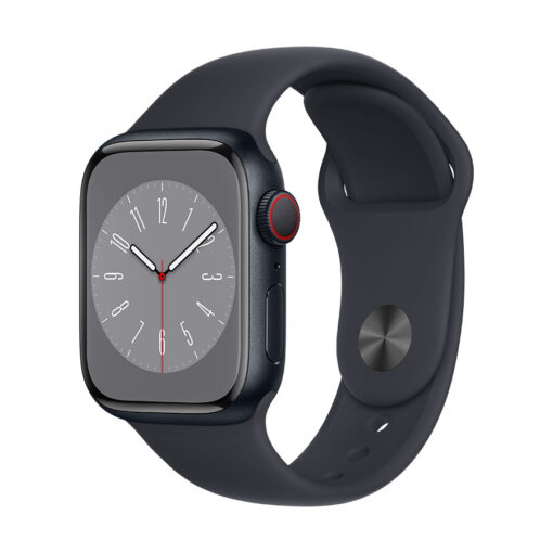 ⁦Apple Watch Series 8 GPS + Cellular 41mm Aluminium Case with Sport Band - Regular - Apple Watch Series 8 GPS + Cellular 41mm Starlight Aluminium Case with Starlight Sport Band - Regular⁩ – תמונה ⁦17⁩