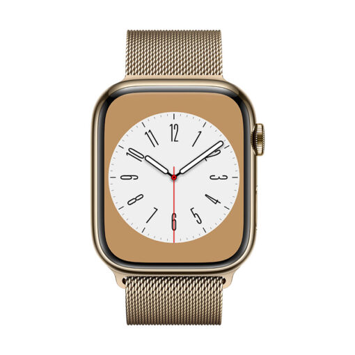 ⁦Apple Watch Series 8 GPS + Cellular 45mm Stainless Steel Case with Milanese Loop⁩ – תמונה ⁦2⁩