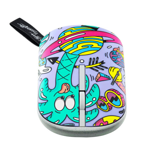 ⁦ASUS Marshmallow Mouse MD100 Steven Harrington Edition   BT 5   2.4GHz   Fun Palm Tree Caricature⁩ – תמונה ⁦2⁩