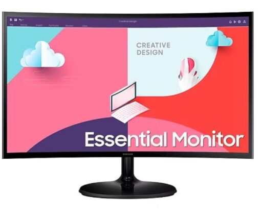 ⁦מסך קעור Samsung Essential S3 S36C 23.8 FHD VA AMD FreeSync 4ms⁩ – תמונה ⁦2⁩