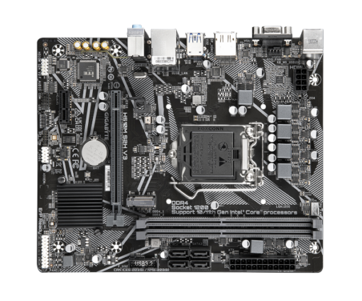 ⁦לוח דור 11 10 Gigabyte H510M S2H V3 LGA1200 VGA DVI HDMI⁩ – תמונה ⁦3⁩