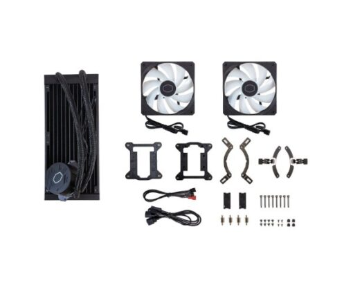 ⁦ק.נוזלי Cooler Maste MASTERLIQUID 240L CORE ARGB Black⁩ – תמונה ⁦5⁩