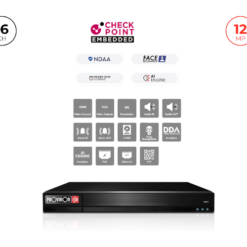 מכשיר הקלטה Provision NVR 16400PFAN POE Up to 12MP 4K 2TB disk 1U