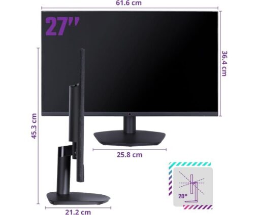 ⁦מסך Cooler Master GM27 SS IPS 0.5MS 165HZ FHD ADAPTIVE SYNC⁩ – תמונה ⁦4⁩