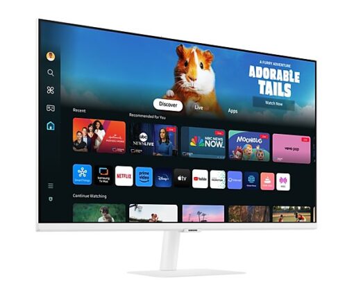 ⁦מסך חכם SAMSUNG S32 VA 4Ms FHD WIFI BT Tizen Os Speakers White⁩ – תמונה ⁦2⁩