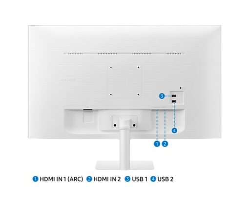 ⁦מסך חכם SAMSUNG S32 VA 4Ms FHD WIFI BT Tizen Os Speakers White⁩ – תמונה ⁦3⁩