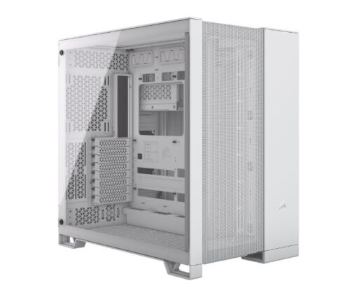 ⁦מארז Corsair 6500D AIRFLOW Mid-Tower E-ATX Tempered Glass White⁩ – תמונה ⁦2⁩