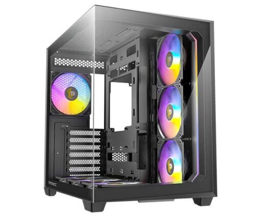 ⁦מארז שחור Antec C5 RGB Mid-Tower ATX 7x ARGB FANS Incl Type-C⁩ – תמונה ⁦2⁩
