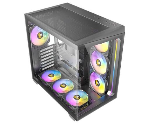⁦מארז שחור Antec C5 RGB Mid-Tower ATX 7x ARGB FANS Incl Type-C⁩ – תמונה ⁦3⁩