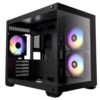 מארז Antec CX600M RGB Black Mini Tower tempered glass panel