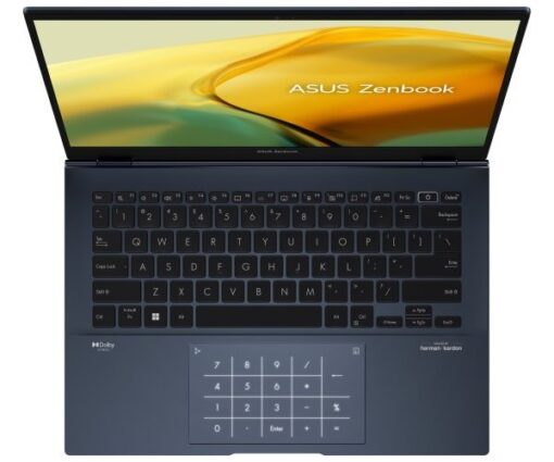 ⁦ASUS Zenbook 14 i9-13900H 16GB DDR5 1TB OLED 14 2.8K DOS BLUE⁩ – תמונה ⁦3⁩
