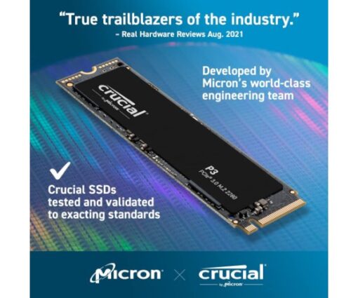⁦דיסק פנימי Crucial P3 2TB PCIe NVME 3.0 3D Nand Up To 3500MB s⁩ – תמונה ⁦3⁩