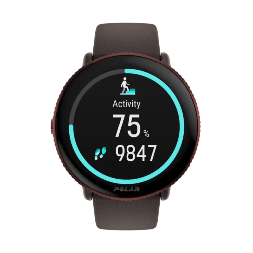 שעון כושר Polar Ignite 3 – מסך AMOLED מגע – GPS מובנה – עד 5 ימי סוללה – צבע חום-שנהב