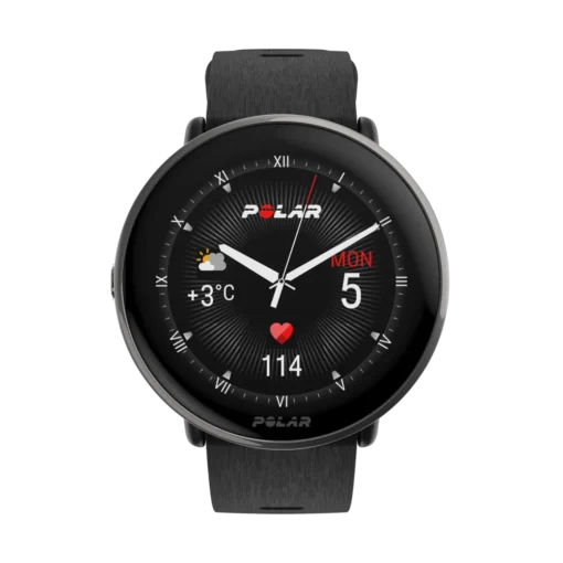 שעון כושר Polar Ignite 3 Titanium – מסך AMOLED מגע – GPS מובנה – עד 5 ימי סוללה – צבע שחור/כסף