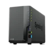 Synology DS224+ NAS שרת אחסון 2 כוננים 2GB RAM RJ45 USB באחריות יבואן רשמי