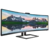 מסך מחשב PHILIPS 49 אינץ' קעור LED WQHD DisplayPort HDMI USB-C רמקולים מובנים באחריות יבואן רשמי 3 שנים