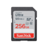 כרטיס זיכרון SanDisk Ultra 256GB SDHC מהיר 120MB/s שחור באחריות יבואן רשמי