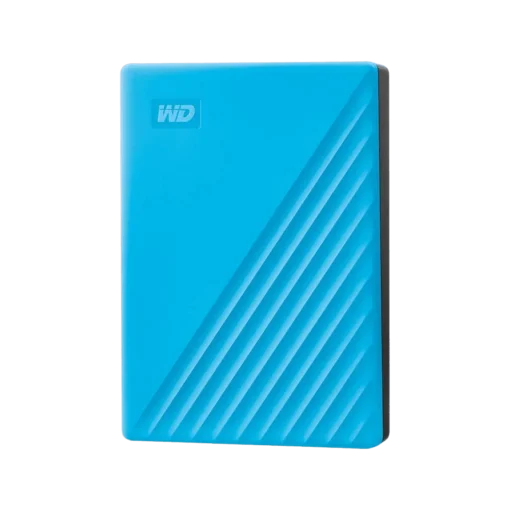 ⁦כונן קשיח חיצוני Western Digital 4TB MY PASSPORT אדום USB 3.0 מהיר עם הגנת סיסמא באחריות יבואן רשמי 3 שנים⁩ – תמונה ⁦3⁩