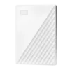 כונן חיצוני WD My Passport 5TB לבן, אחסון נייד, USB 3.0 באחריות יבואן רשמי