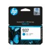 ראש דיו HP 937 ציאן למדפסת OfficeJet Pro 9730 באחריות יבואן רשמי