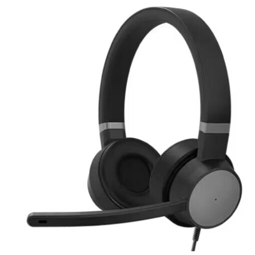 ⁦אוזניות Lenovo 100 Stereo USB עם מיקרופון חוטיות קלות 0.3 ק"ג באחריות יבואן רשמי⁩ – תמונה ⁦2⁩