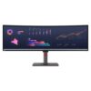 מסך מחשב מקצועי Lenovo ThinkVision 49 אינץ' 5K IPS קעור עם רמקולים, זמן תגובה 4ms, באחריות יבואן רשמי 3 שנים