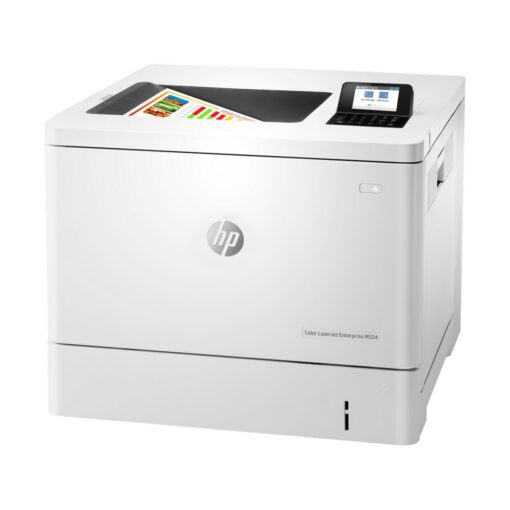 ⁦מדפסת לייזר HP צבעונית Color LJ Ent M554dn עד 33 דפים לדקה דו צדדית A4 באחריות יבואן רשמי⁩ – תמונה ⁦2⁩