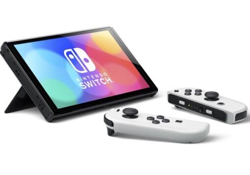 ⁦קונסולה נינטנדו לבן 'Nintendo switch oled white 7⁩ – תמונה ⁦3⁩