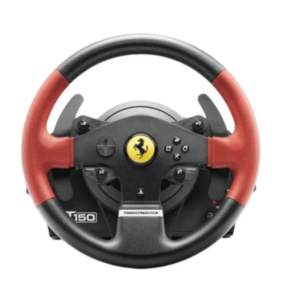 הגה מירוצים Thrustmaster T150 Ferrari FFB – משוב כוח 1080° – PS4/PS3/PC – שחור