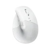עכבר ארגונומי אנכי Logitech Lift לבן אפור Bluetooth 4000DPI 6 כפתורים באחריות יבואן רשמי