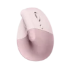 עכבר אלחוטי Logitech Lift ורוד ארגונומי 4000DPI 6 כפתורים באחריות יבואן רשמי