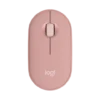 עכבר אלחוטי Logitech Pebble M350S Bluetooth 4000DPI ורוד קומפקטי באחריות יבואן רשמי