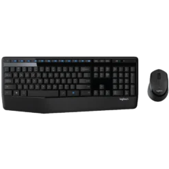 סט מקלדת ועכבר אלחוטי Logitech MK345 שחור עם תוחלת חיי סוללה 36 חודשים באחריות יבואן רשמי