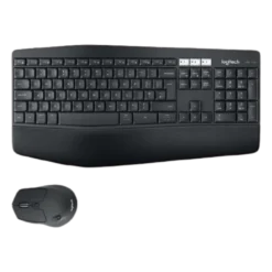 סט מקלדת ועכבר אלחוטי Logitech MK850 Performance Bluetooth גודל מלא משענת זרוע מרופדת 3 מכשירים באחריות יבואן רשמי