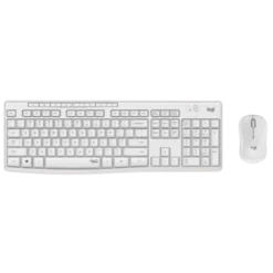 מקלדת ועכבר אלחוטיים Logitech MK295 שקטים לבן עברית אנגלית 36 חודשי סוללה באחריות יבואן רשמי