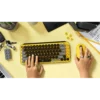 מקלדת מכאנית אלחוטית LOGITECH POP KEYS שחור צהוב Emoji 4 מקשים 3 שנות אחריות יבואן רשמי
