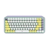 מקלדת מכאנית אלחוטית Logitech POP Keys Emoji צבעונית Bluetooth 36 חודשי סוללה באחריות יבואן רשמי