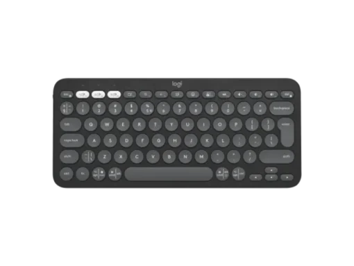 ⁦מקלדת Logitech Pebble Keys 2 K380S לבן Bluetooth אלחוטית 3 שנות סוללה באחריות יבואן רשמי⁩ – תמונה ⁦2⁩