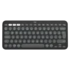 מקלדת Bluetooth אלחוטית Logitech Pebble Keys 2 K380S 279mm גרפיט 3 ערוצי חיבור סוללה 36 חודשים באחריות יבואן רשמי
