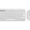סט מקלדת ועכבר אלחוטי Logitech Pebble 2 Combo K380S M350S Bluetooth לבן דק שקט 36 חודשי סוללה באחריות יבואן רשמי