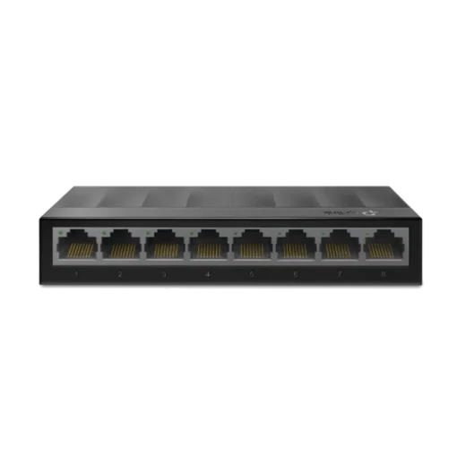 ⁦מתג שולחני TP-Link LS108G 8 פורטים 1000Mbps מתכתי באחריות יבואן רשמי 3 שנים⁩ – תמונה ⁦2⁩
