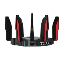 נתב גיימינג Tp-Link ARCHER GX90 AX6600 Tri-Band Wi-Fi 6 עם חיבור 2.5Gbps ו-8 אנטנות, באחריות יבואן רשמי לשלוש שנים