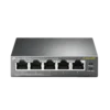 מתג רשת TP-LINK 5 פורט עם 4 יציאות PoE 10/100/1000Mbps, 15.4W לפורט, באחריות יבואן רשמי 3 שנים