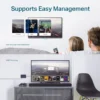מתג רשת TP-Link 8 פורטים Gigabit Easy Smart 1000Mbps באחריות יבואן רשמי
