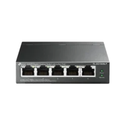 מתג רשת POE 5 פורטים 4 יציאות POE+ 40W GIGA באחריות יבואן רשמי