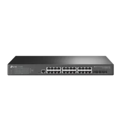 מתג רשת OMADA 24 יציאות POE+ 10G SFP עם 10 גיגה SFP+ באחריות יבואן רשמי